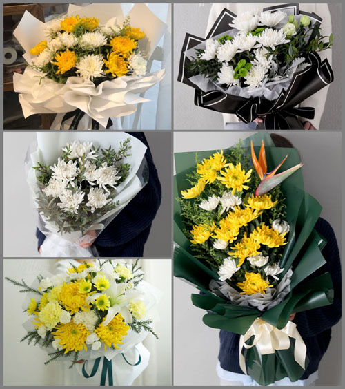 广东广州市南沙区榄核镇九比村白事花束代送